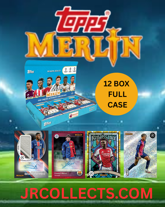 2024-25 Topps Merlin UEFA Club Competitions HOBBY PYT/PYP 12 Box Full Case #1